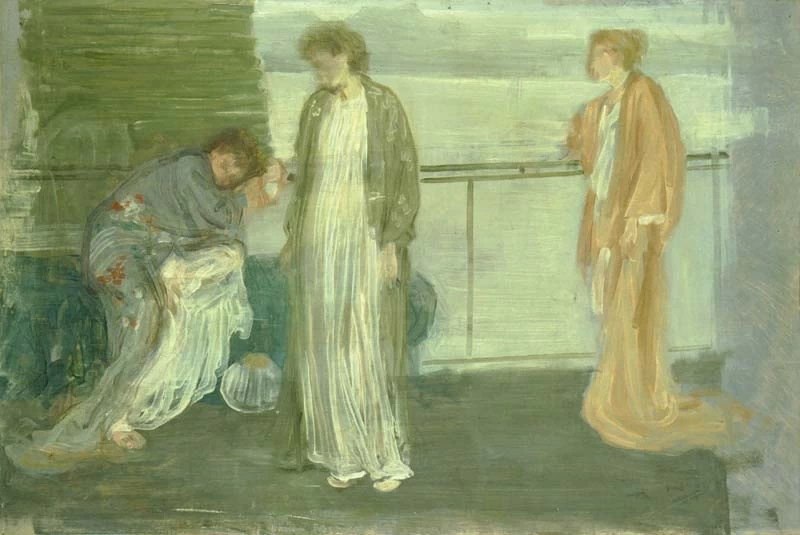 Ames McNeill Whistler - 104, Studio di figure drappeggiate, The Hunterian, Università di Glasgow